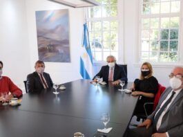 Reunión entre Alberto Fernádez y diputados cordobeses