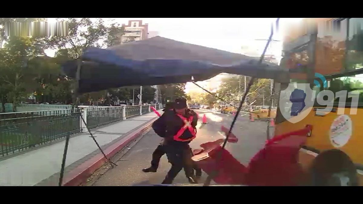 Choque a un control policial en puente 24 de Septiembre