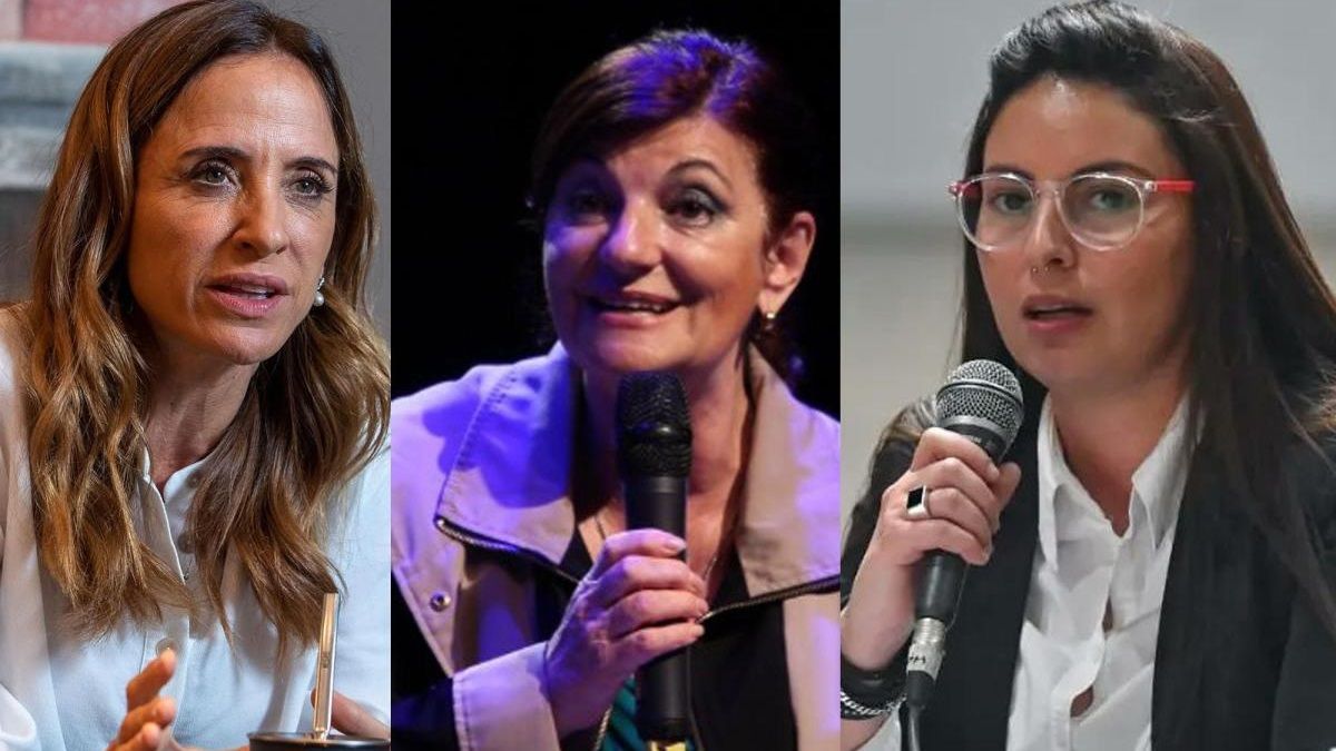 Victoria Tolosa Paz, Raquel Kismer de Olmos y Ayelén Mazzina