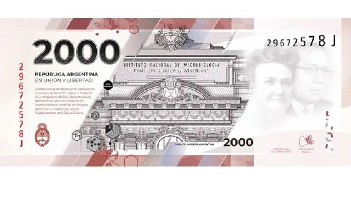 Billete de 2000 pesos