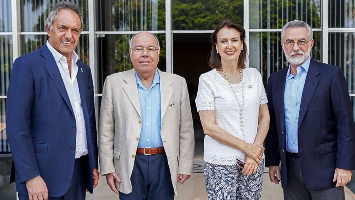 Daniel Scioli y Diana Mondino