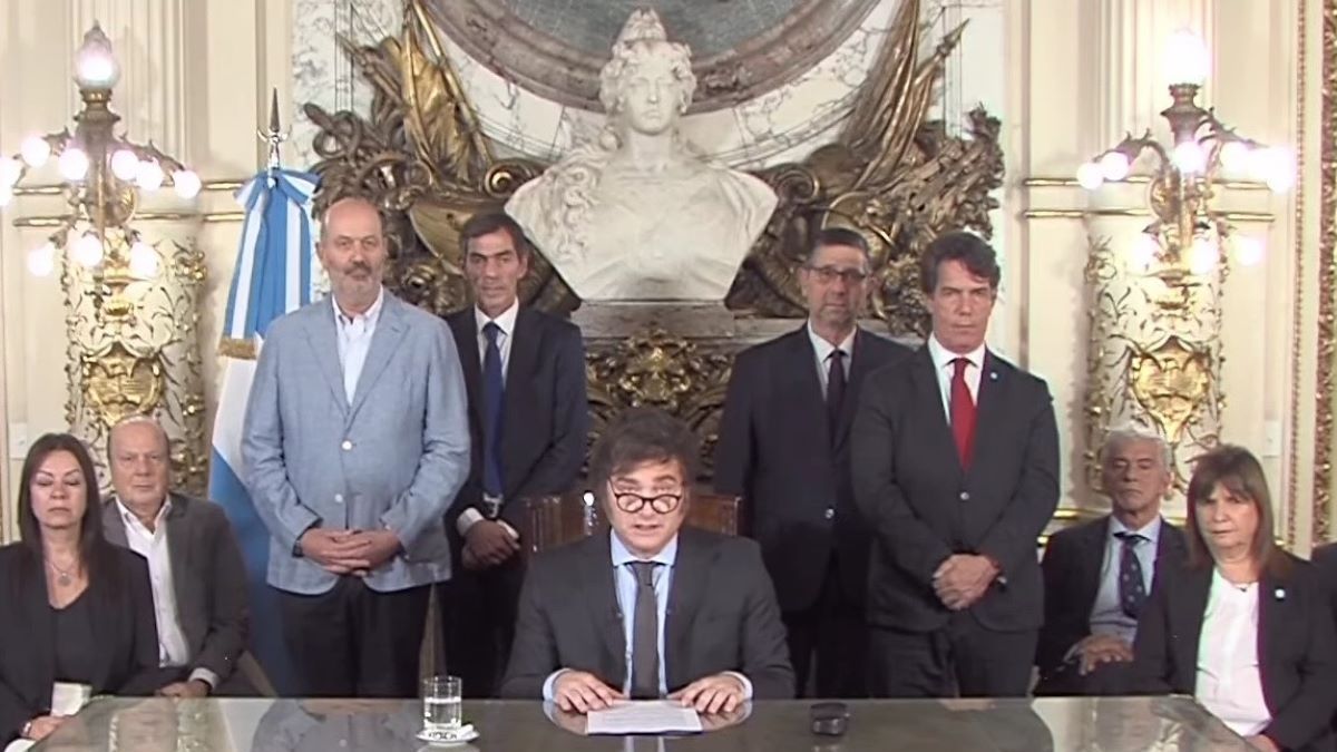 Cadena nacional de Javier Milei