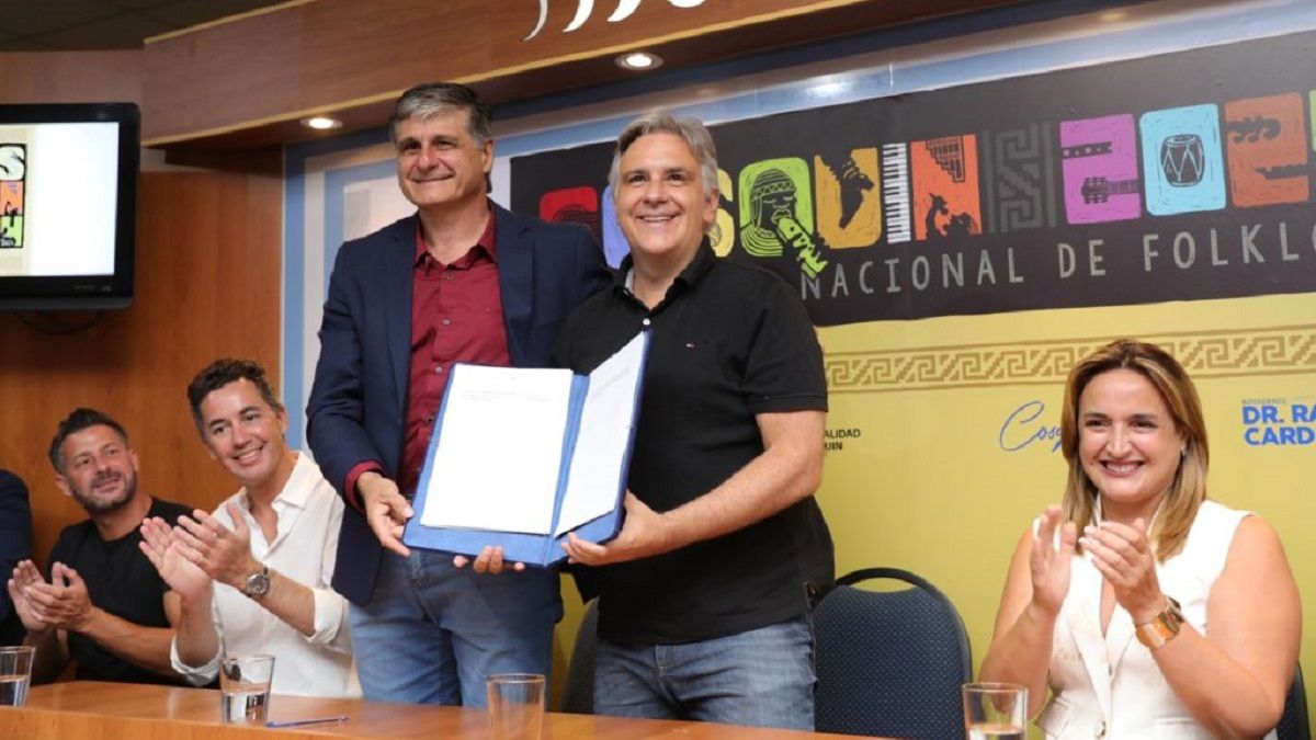 Martín Llaryora en Cosquín