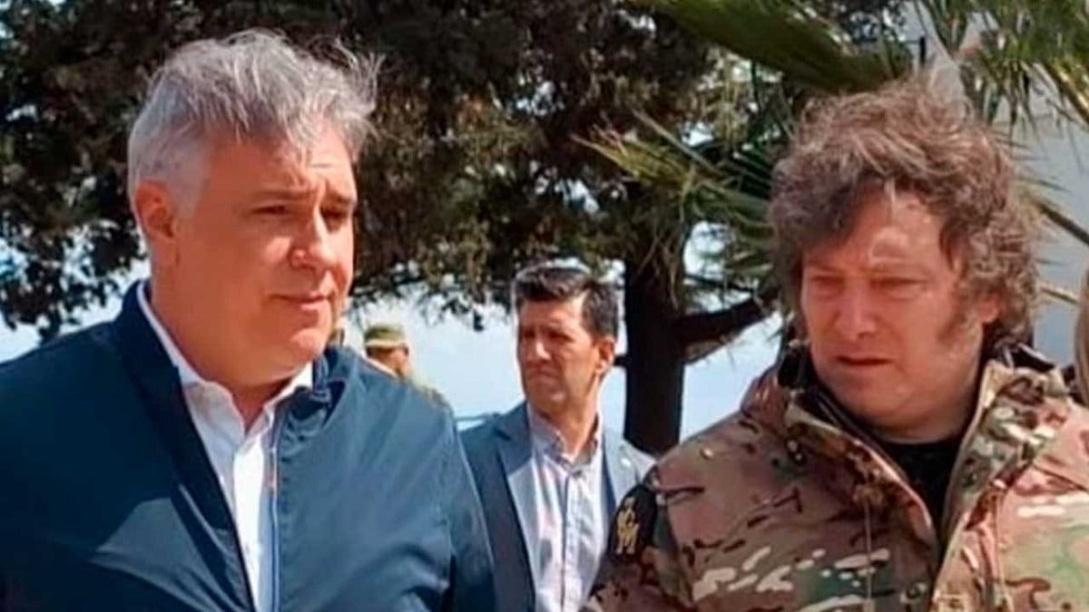 Javier Milei y Martín Llaryora