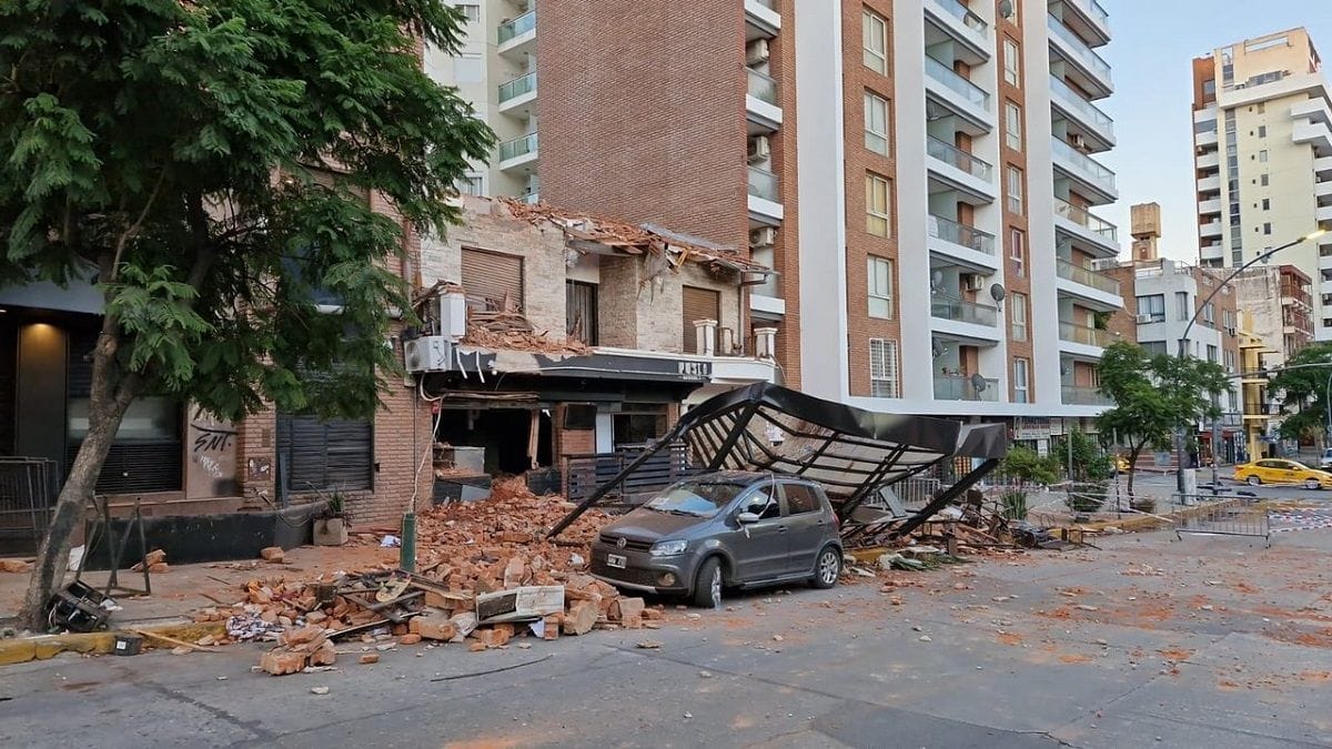 Derrumbe en Barrio Güemes