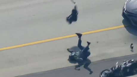 VIDEO IMPACTANTE: Intensa persecución policial a alta velocidad termina en violenta colisión