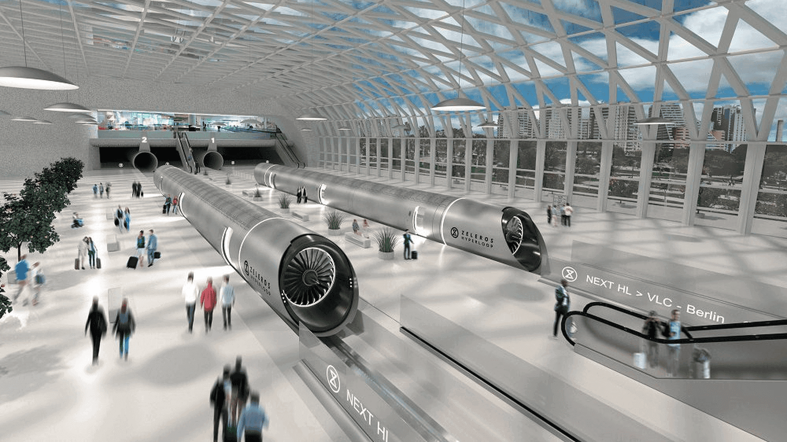 Diseño prototipo 3D de Hyperloop de Zeleros