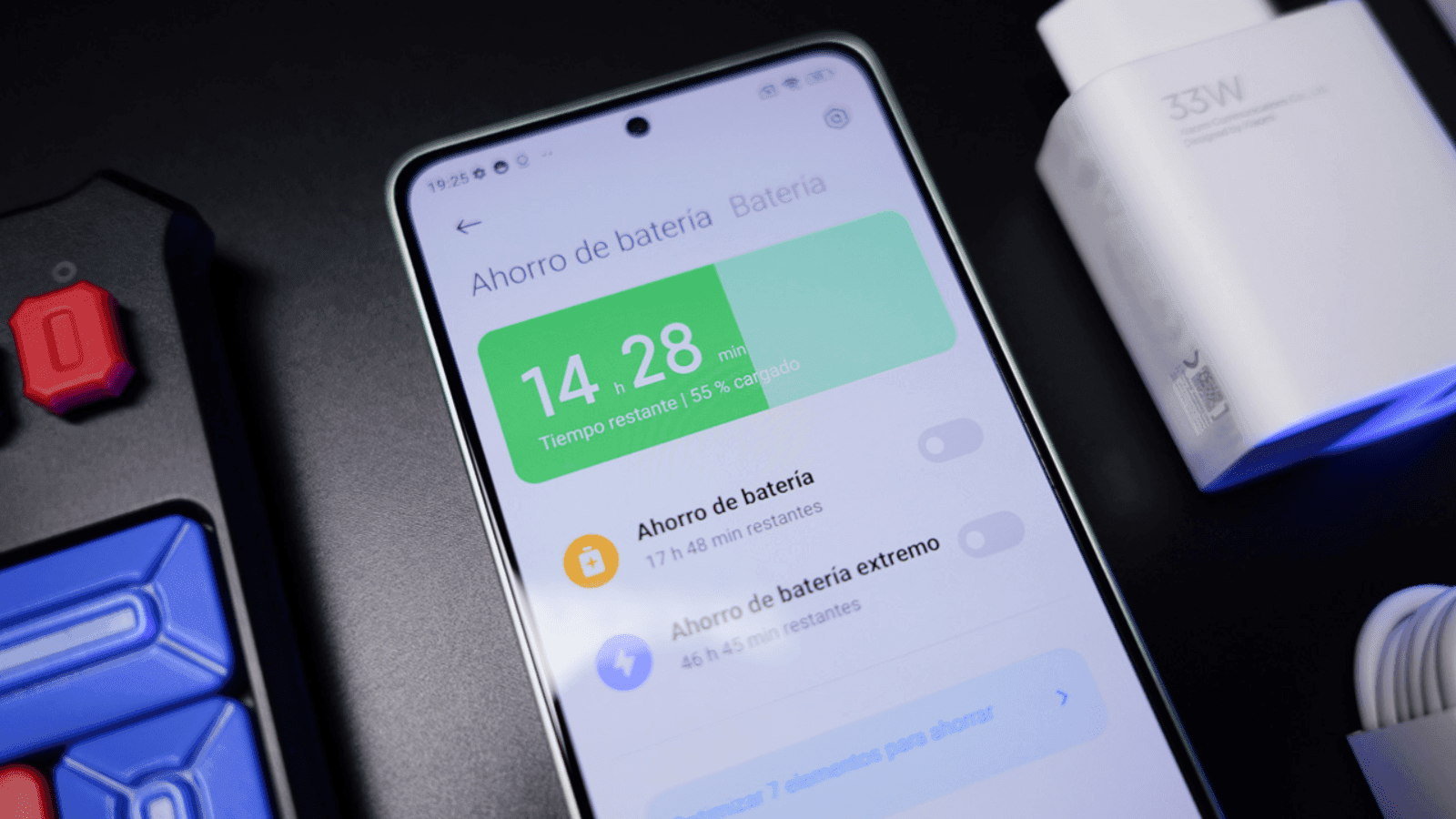 Menú de configuración del Tiempo de espera de la pantalla en Android