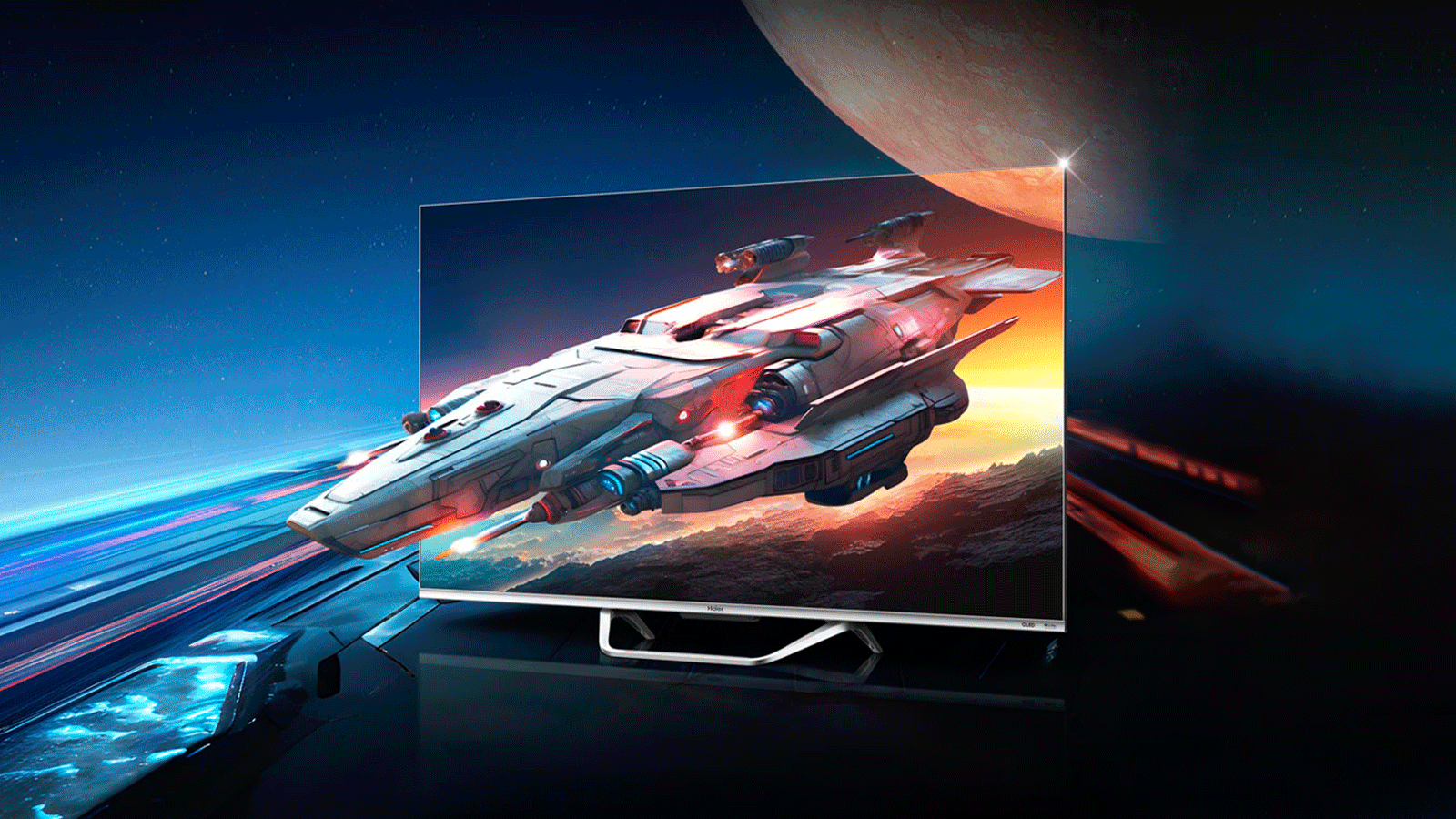 modelo de TV Haier H65Q800UX