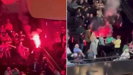 VIDEOS: Activista propalestino golpeado por irrumpir en concierto de Filarmónica israelí en París
