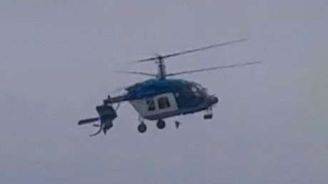 VIDEO: Momento exacto del mortal accidente de helicóptero en el sur de Rusia