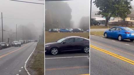 Atasco fantasma en la niebla: despiste de un conductor paraliza todo el tráfico (VIDEO)