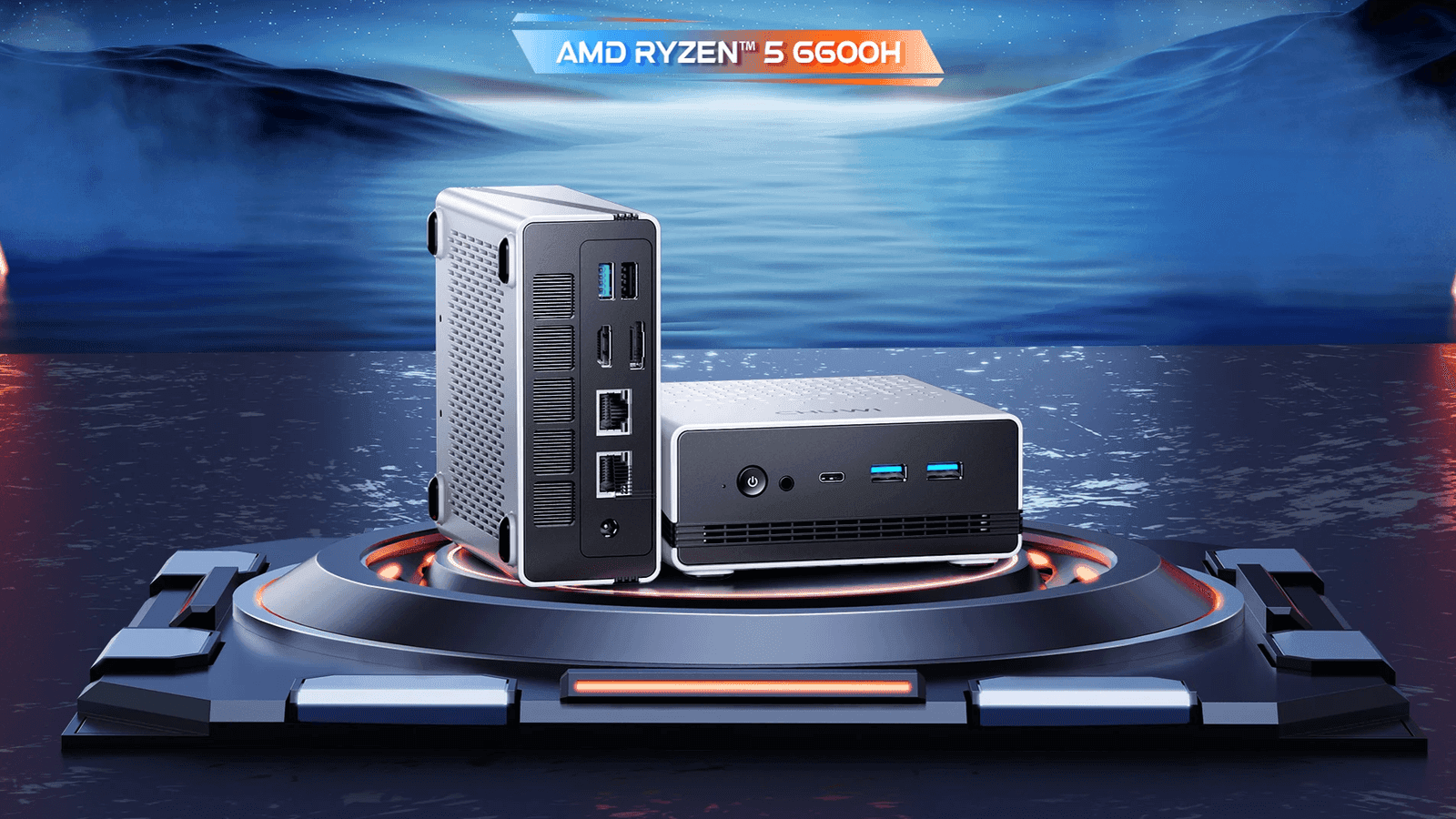 Mini PC Chuwi UBox en monitor