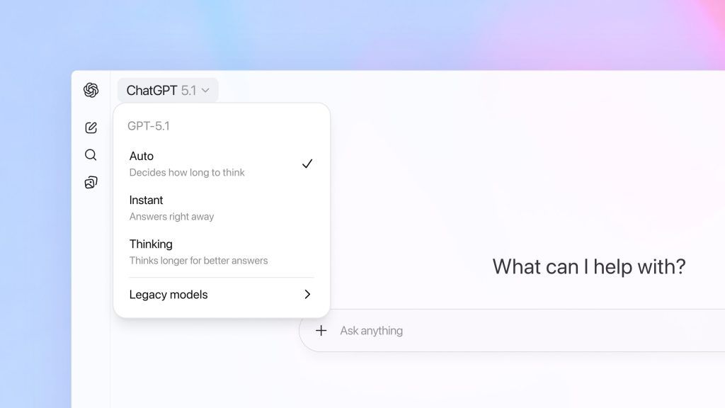 Olvídate de Gemini: ChatGPT se actualiza al nuevo GPT-5.1 y añade más opciones de personalidad