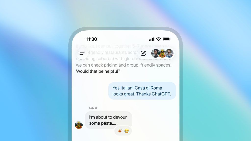 ChatGPT libera sus nuevos chats grupales para todos, y gratis