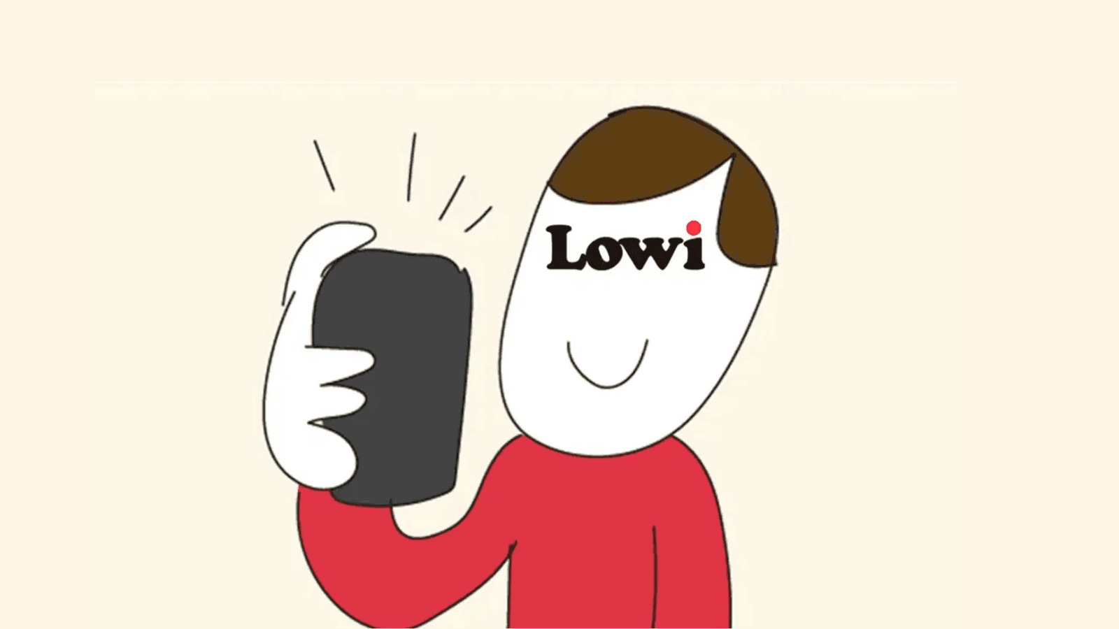 Imagen de un smartphone de Lowi