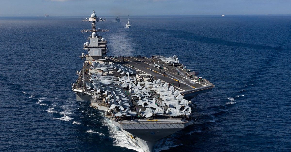 Presión sobre el régimen de Nicolás Maduro: el portaaviones más grande del mundo llegó al Caribe y se encuentra cerca de Venezuela