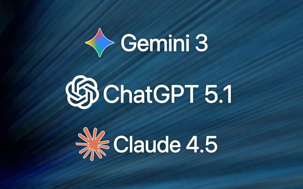 Gemini 3 vs ChaGPT 5.1 vs Claude 4.5