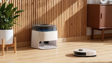 Imagen del robot aspirador Lefant M3 en acción