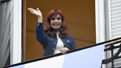 Imagen de Cristina Kirchner durante una aparición pública