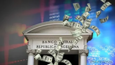 Gráfico del tipo de cambio del dólar en Argentina