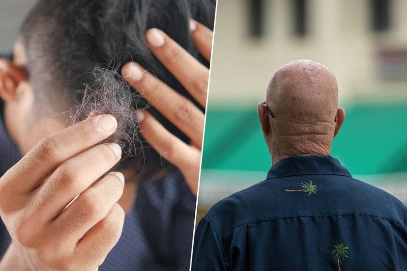 Pelo caído en la ducha