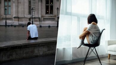 Imagen de una persona joven con una expresión de tristeza, representando la crisis de los 20