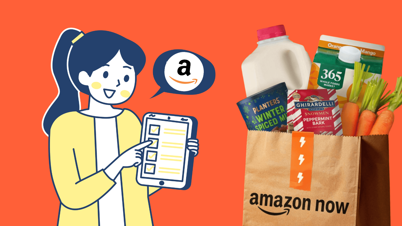 Repartidor de Amazon entregando un paquete