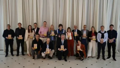 Foto de Javier Milei en la cena de Olivos