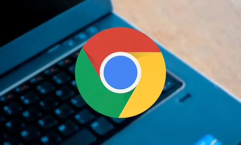 Imagen de una pantalla de actualización de Chrome con un mensaje de seguridad