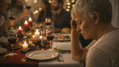 familias celebrando las fiestas, personas riendo y compartiendo momentos juntas