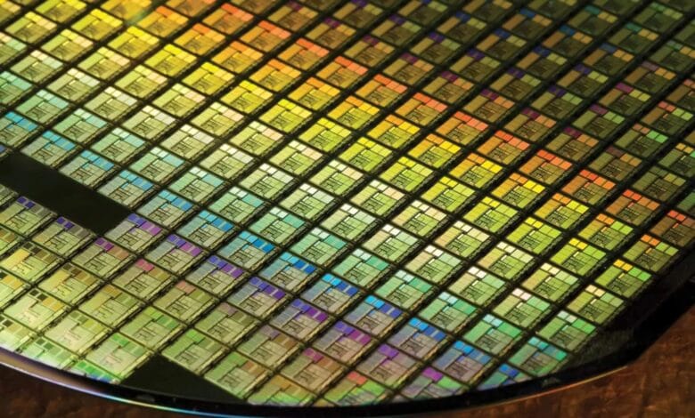 Máquina de litografía ultravioleta extrema en acción