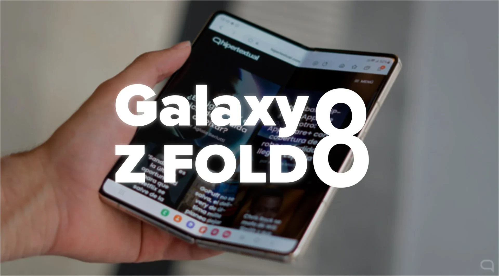 Imagen del Galaxy Z Fold 7, precursor del Galaxy Z Fold 8