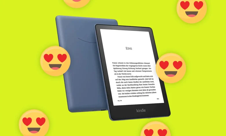Dispositivo Amazon Kindle con pantalla electrónica