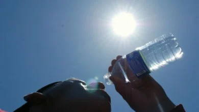 Imagen de un termómetro con temperaturas elevadas