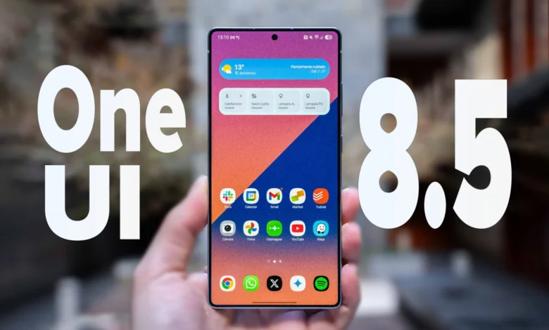 Galaxy S25 con la capa de personalización One UI 8.5