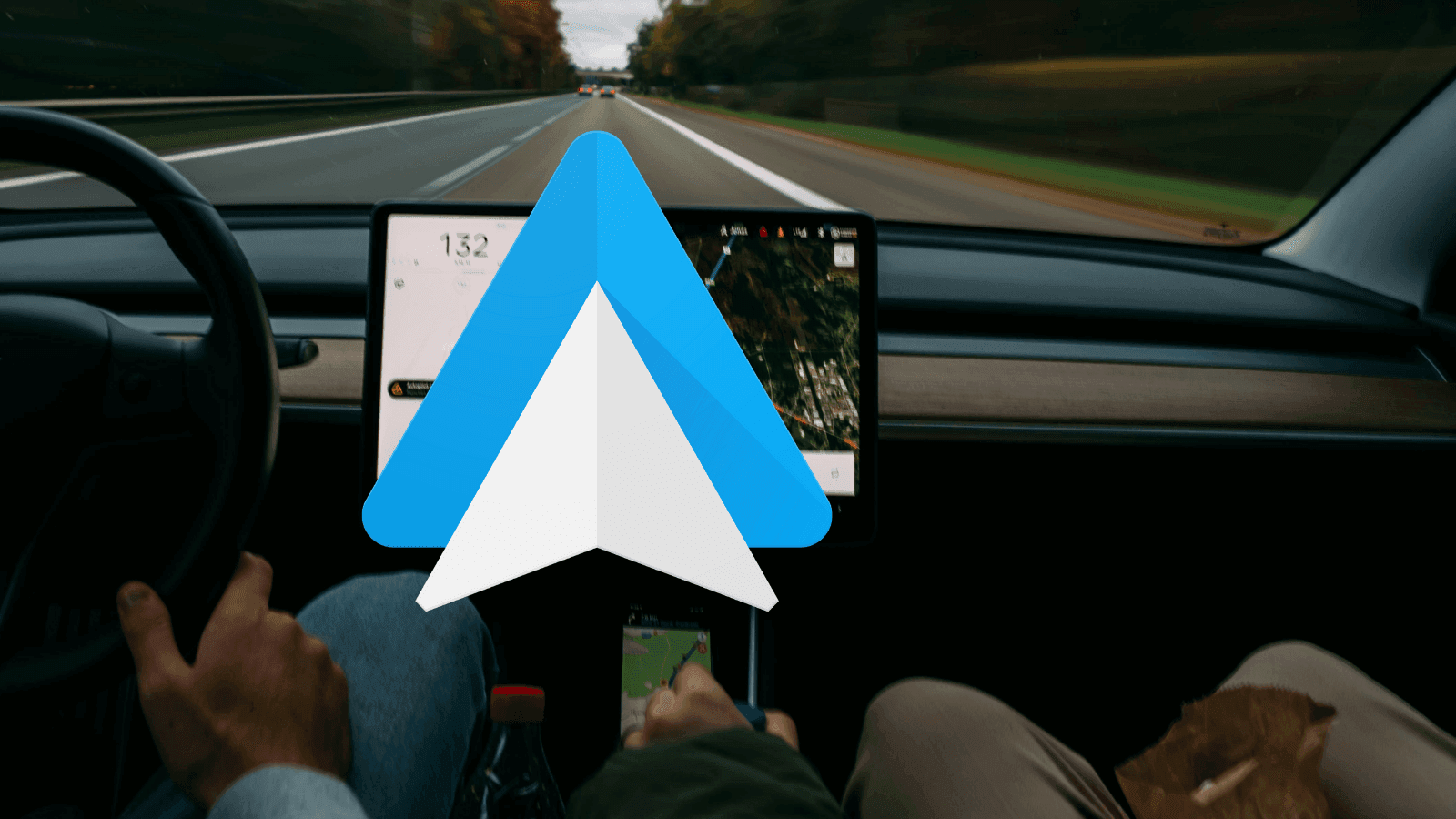 Un coche con el logo de Android Auto