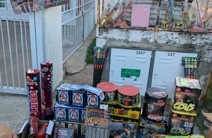 Imagen de un operativo contra la pirotecnia ilegal en Córdoba