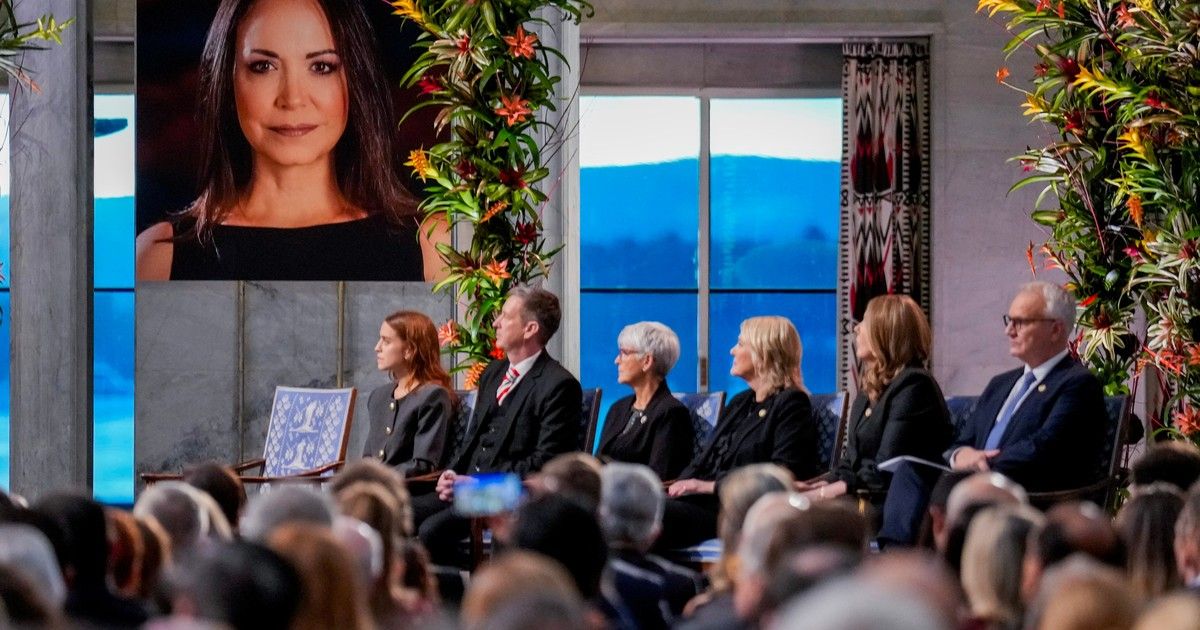 Entregan el Premio Nobel de la Paz a María Corina Machado en Oslo: "Estoy en camino ahora mismo"