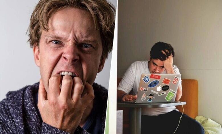 Imagen de una persona mordiéndose las uñas