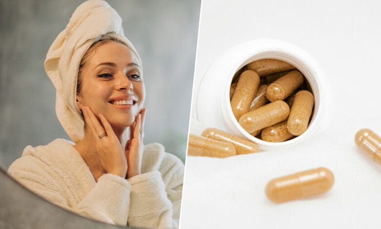 Imagen de una mujer con piel saludable