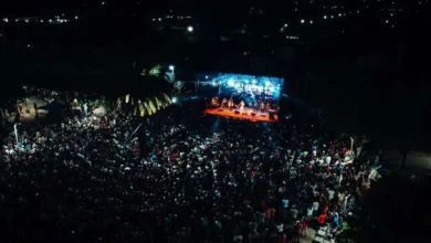 Escenario de la Fiesta Provincial del Turismo en Achiras