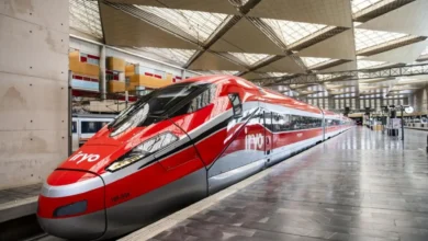 Tren de alta velocidad con vibraciones