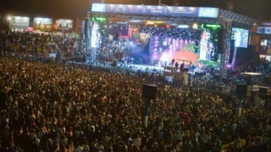 Imagen de una tormenta en Jesús María durante el Festival de Doma y Folklore