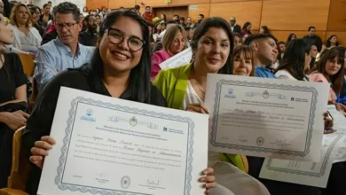 Estudiantes en aula de una tecnicatura superior en Córdoba