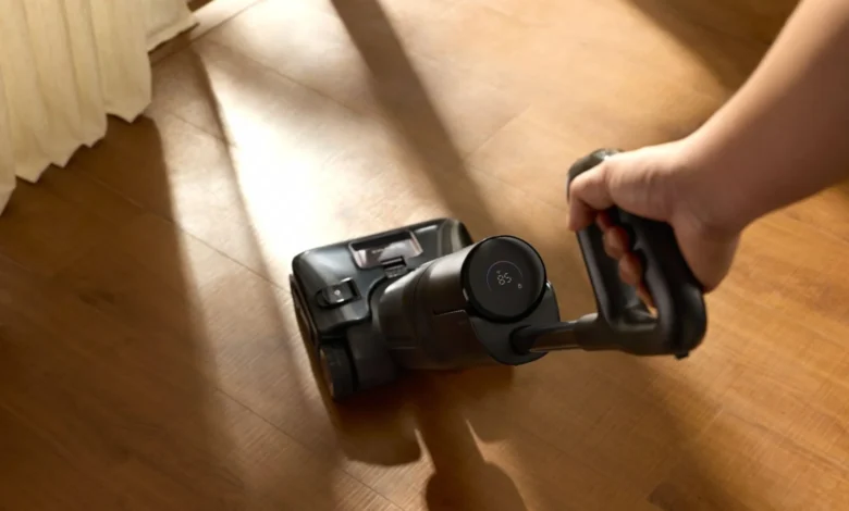 Aspiradora Roborock F25 Ultra en acción