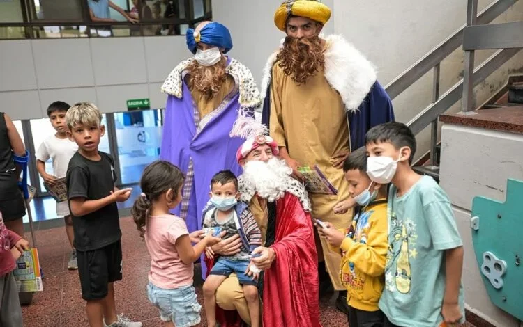 Reyes Magos con niños hospitalizados en Córdoba