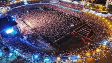 Imagen del Anfiteatro José Hernández durante el Festival de Jesús María