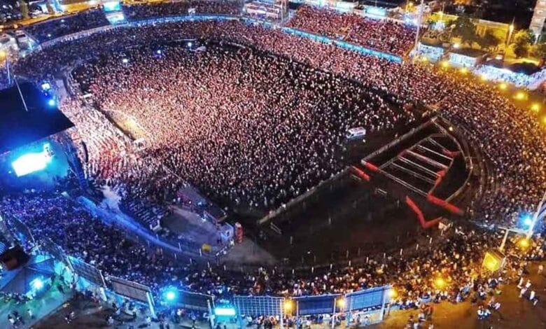 Imagen del Anfiteatro José Hernández durante el Festival de Jesús María