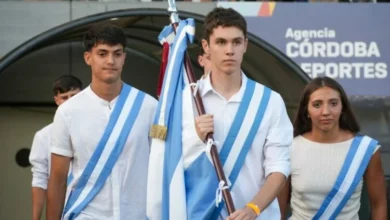 Estudiantes deportistas en una escuela de Córdoba